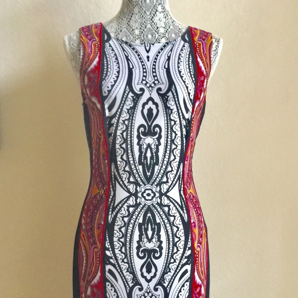 Joseph Ribkoff Multi Pattern dress - Picture 4 of 8